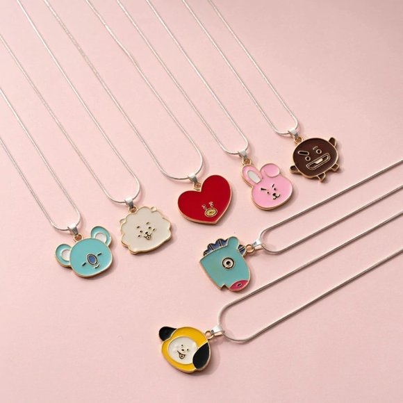 Korean BTS BT21 Cartoon Animation‎ Lucky Necklace - Picture 2 of 16